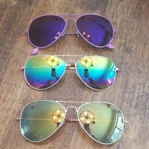 Lot of 3 Aviator Sunglasses